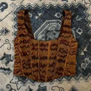 Zara Zebra Brown Corset